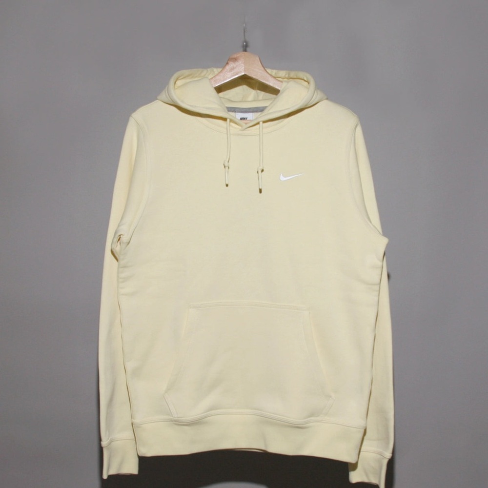 Nike Men's Pastel Yellow Hoodie